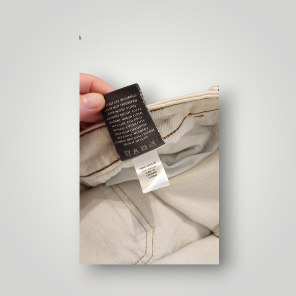 Torrid skirt plus Size  24 button denim buttons short beige cream casual - Picture 11 of 12